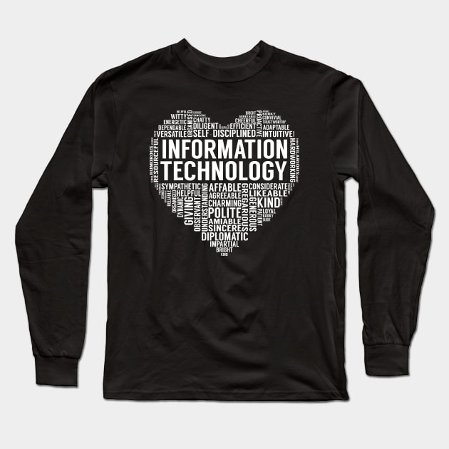 Information Technology Heart Long Sleeve T-Shirt by LotusTee